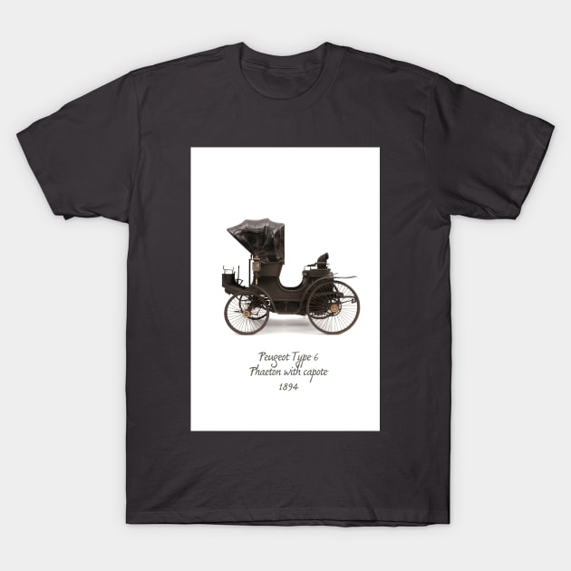 1894 Peugeot type 6 T-Shirt by Photopat